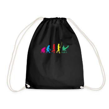 Calisthenics Training Fitness Workout - Drawstring Bag - black - Front
