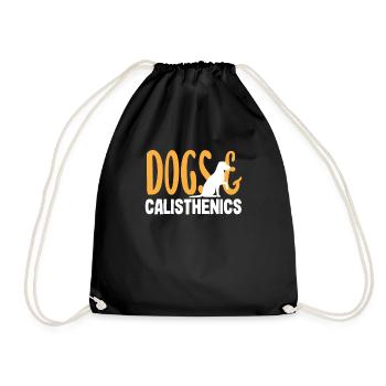 Calisthenics Training Fitness Workout - Drawstring Bag - black - Front