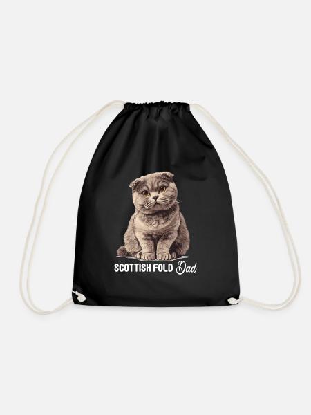 Scottish Fold Kätzchen Scottish Fold Katze - Turnbeutel - Schwarz