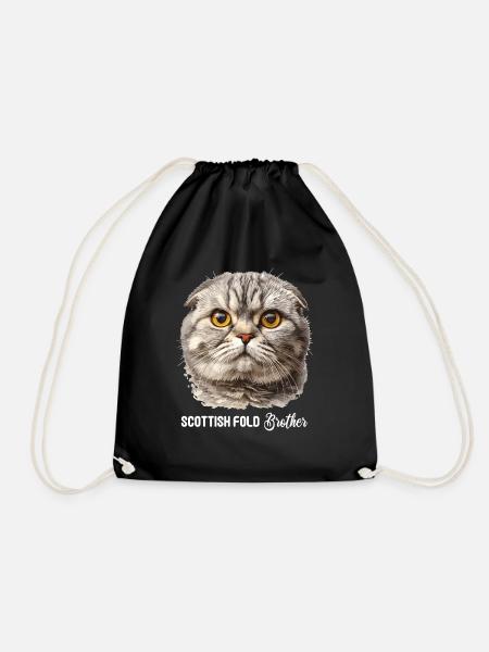 Scottish Fold Kätzchen Scottish Fold Katze - Turnbeutel - Schwarz