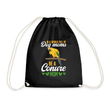 Perruche Perroquet Perruche Oiseau - Sac de sport léger - noir - Devant