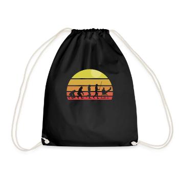 Calisthenics Training Fitness Workout - Drawstring Bag - black - Front