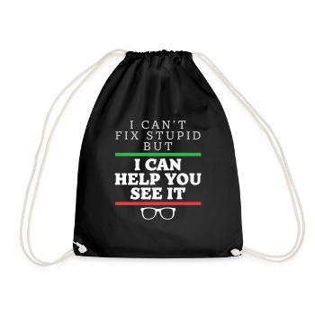Optometrist Optometry Ophthalmologist Funny - Turnbeutel - Schwarz - Vorne