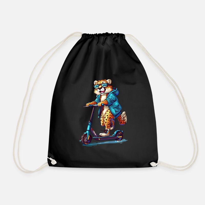 Trottinette guépard - Sac de sport léger - noir