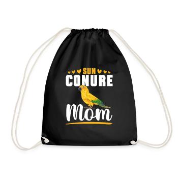 Parakeet Parrot Parakeet Bird - Drawstring Bag - black - Front