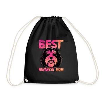 Meilleur propriétaire de chien havanais maman Havaneser - Sac de sport léger - noir - Devant