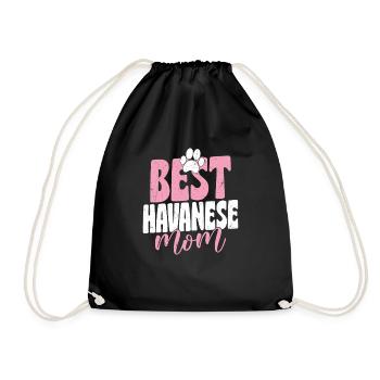 Best Havanese Mom Dog Owner Havaneser - Turnbeutel - Schwarz - Vorne