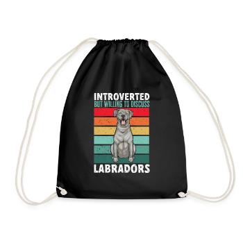 Silver Labrador Retriever Silver Lab - Sac de sport léger - noir - Devant