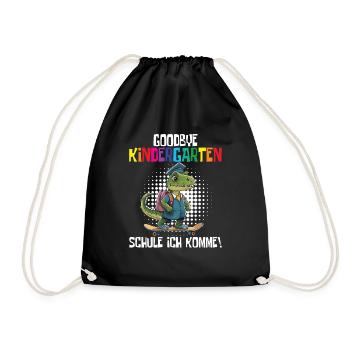 School Enrollment Dino Back to School - Drawstring Bag - black - Front