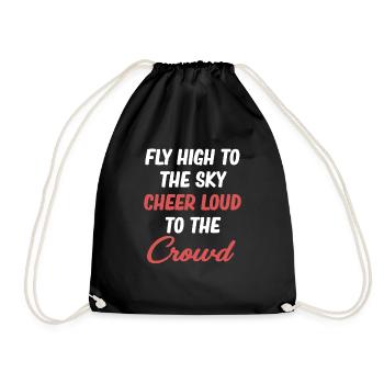 Volez haut dans le ciel, tirez bruyamment sur le - Sac de sport léger - noir - Devant