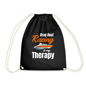 Drag Boat Racing Ist Mein - Turnbeutel - Schwarz - Vorne
