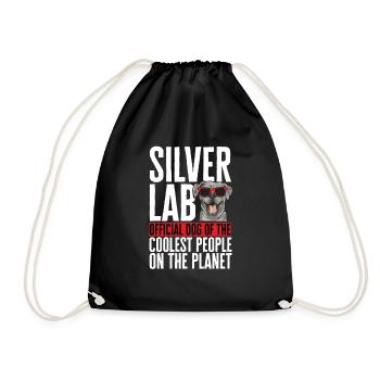 Silver Labrador Retriever Silver Lab - Sac de sport léger - noir - Devant