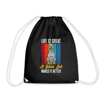 Silver Labrador Retriever Silver Lab - Sac de sport léger - noir - Devant