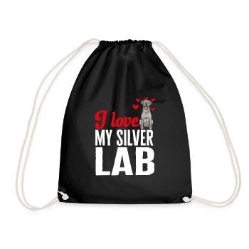 Silver Labrador Retriever Silver Lab - Sac de sport léger - noir - Devant