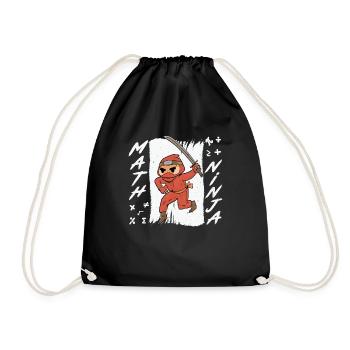 Drôle Math Ninja Mathématiques Geek Nombres - Sac de sport léger - noir - Devant