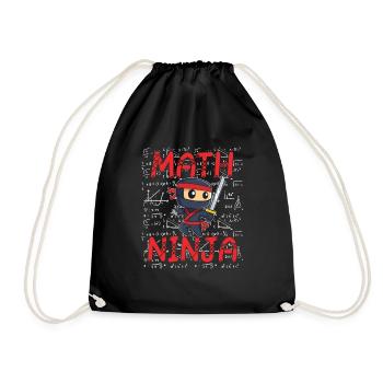 Drôle Math Ninja Mathématiques Geek Nombres - Sac de sport léger - noir - Devant