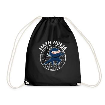 Drôle Math Ninja Mathématiques Geek Nombres - Sac de sport léger - noir - Devant