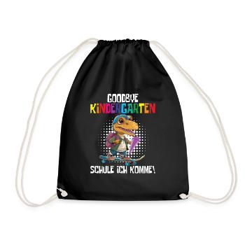 School Enrollment Dino Back to School - Drawstring Bag - black - Front