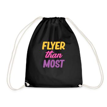 Flyer comme le Cheer Flyer le plus drôle - Sac de sport léger - noir - Devant