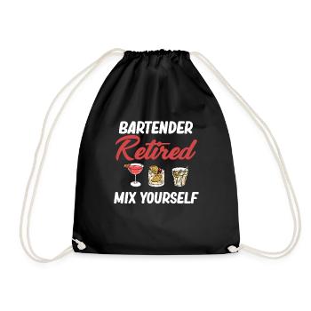 Barman Retraité Mix Yourself Mixologue - Sac de sport léger - noir - Devant
