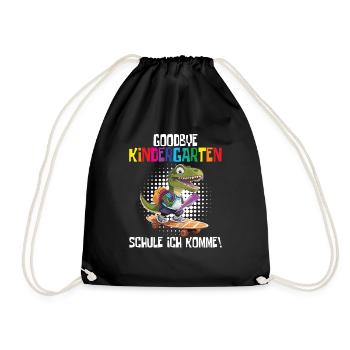 School Enrollment Dino Back to School - Drawstring Bag - black - Front