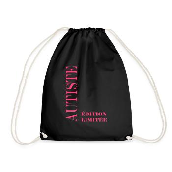 autiste - Sac de sport léger - noir - Devant