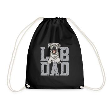 Silver Labrador Retriever Silver Lab - Sac de sport léger - noir - Devant