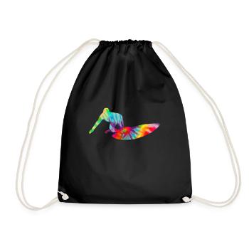 Surfing Vintage surfeur cadeau - Sac de sport léger - noir - Devant