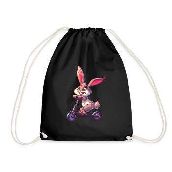 Rouleau de lapin - Sac de sport léger - noir - Devant