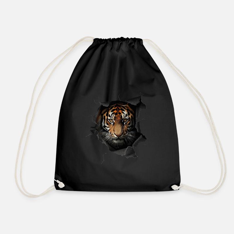 Tiger - Turnbeutel - Schwarz
