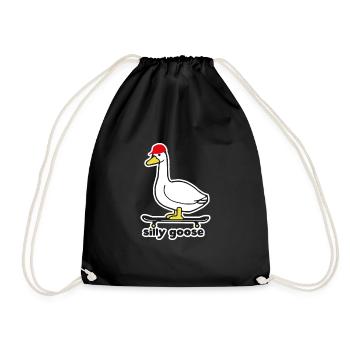 Silly Goose - Turnbeutel - Schwarz - Vorne