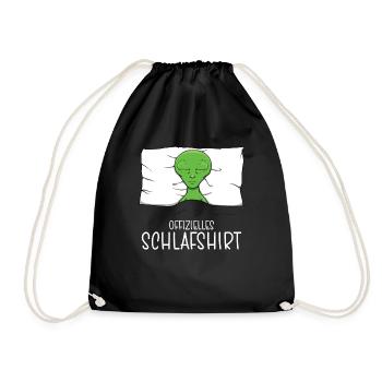 Chemise de nuit officielle Pyjama Alien - Sac de sport léger - noir - Devant