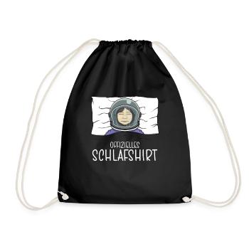 Chemise de nuit officielle Pyjama astronaute - Sac de sport léger - noir - Devant
