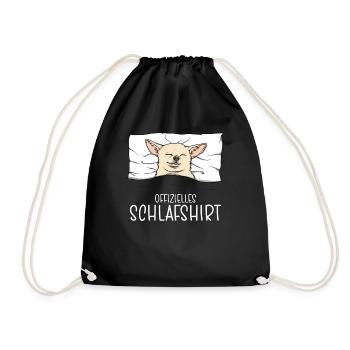 Chemise de nuit officielle Pyjama Chihuahua - Sac de sport léger - noir - Devant