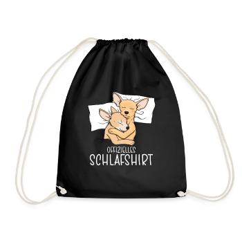 Chemise de nuit officielle Pyjama Chihuahua - Sac de sport léger - noir - Devant