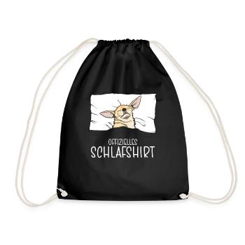 Chemise de nuit officielle Pyjama Chihuahua - Sac de sport léger - noir - Devant