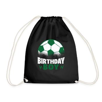 Geburtstagsbuldenfußballspieler Bday Team Party - Turnbeutel - Schwarz - Vorne