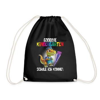 Inscription à l’école Dino Retour à l’école - Sac de sport léger - noir - Devant