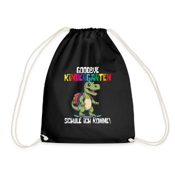 School Enrollment Dino Back to School - Drawstring Bag - black - Front