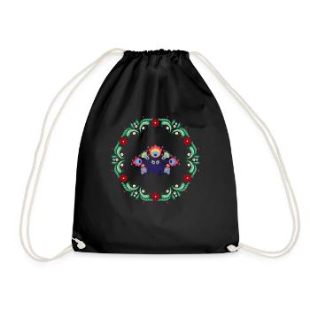 J’aime le folk - Sac de sport léger - noir - Devant