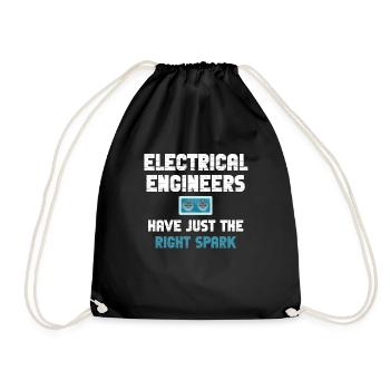 Electrical engineers have just the right thing - Drawstring Bag - black - Front