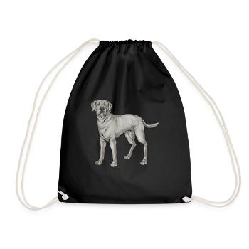 Silver Labrador Retriever Silver Lab - Sac de sport léger - noir - Devant