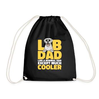 Labrador Retriever blanc Labrador Labrador blanc - Sac de sport léger - noir - Devant