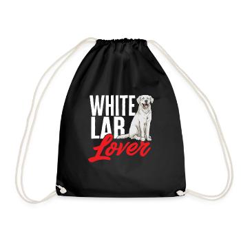 Labrador Retriever blanc Labrador Labrador blanc - Sac de sport léger - noir - Devant