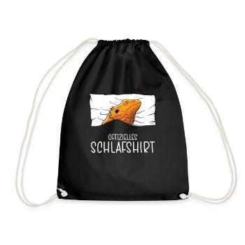 Chemise de nuit officielle Bartagam Lézard Pyjama - Sac de sport léger - noir - Devant