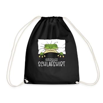 Chemise de nuit officielle Pyjama grenouille - Sac de sport léger - noir - Devant