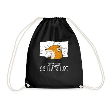 Chemise de nuit officielle Pyjama Fox - Sac de sport léger - noir - Devant