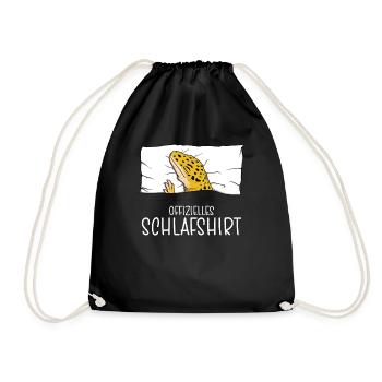 Chemise de nuit officielle Gecko Pyjama - Sac de sport léger - noir - Devant