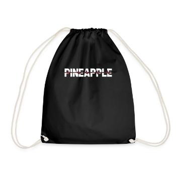 Rythme cardiaque de l’ECG à l’ananas - Sac de sport léger - noir - Devant