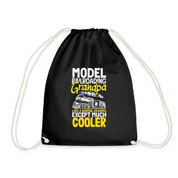 Drôle de Train amant Trains Locomotive cadeau - Sac de sport léger - noir - Devant
